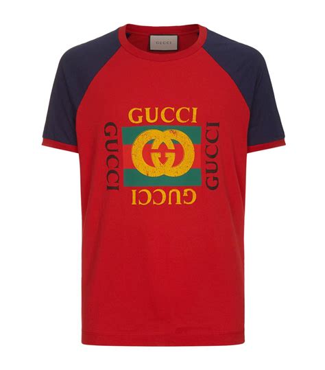 gucci t shirt red|gucci symbol t shirt.